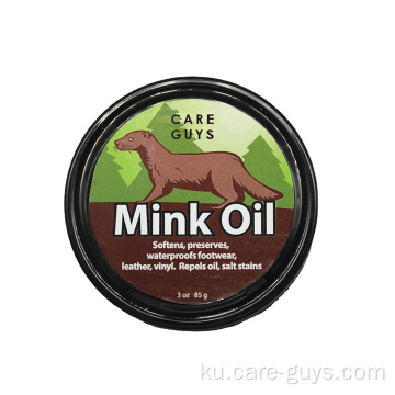 Kulîlkên pêlavên çermî yê Mink Paste Wax